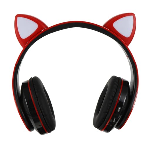 CHICAMPERA Kabelloses Katzenohr Headset Over Ear Kopfhörer mit RGB Verstellbar Tragbar für Jugendliche für PC Smartphones CHICAMPERA Kabelloses Katzenohr Headset Over Ear Kopfhörer mit RGB Verstellbar Tragbar für Jugendliche für PC Smartphones von CHICAMPERA