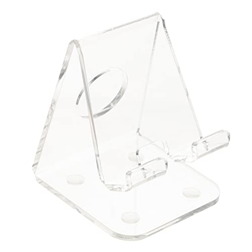 CHICAMPERA Telefonhalter aus Acryl Griff Gadgets Anzeige Auto Tablet-Ständer pro Jogging handyhalterung Handy aufsteller Tischtelefon-Aufbewahrungsregal Acryl-Präsentationsständer Transparent von CHICAMPERA