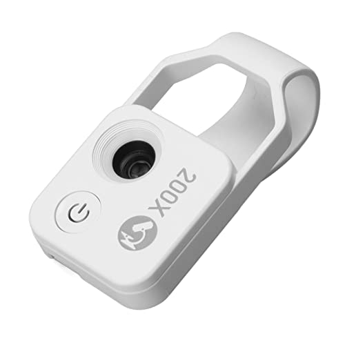 200x Zoom Tragbares Telefon -Mikroskop mit LED -Licht für Klare Fotos, Taschenmikroskop für und Erwachsene, ABS Material (White) von CHICIRIS