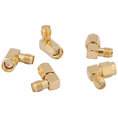 5 Stück/Satz SMA-Stecker auf Buchse Adapter rechtwinkliger 90-Grad-Stecker für HF-Verbindung 90-Grad-Sma-Stecker auf Sma-Buchse von CHICIRIS