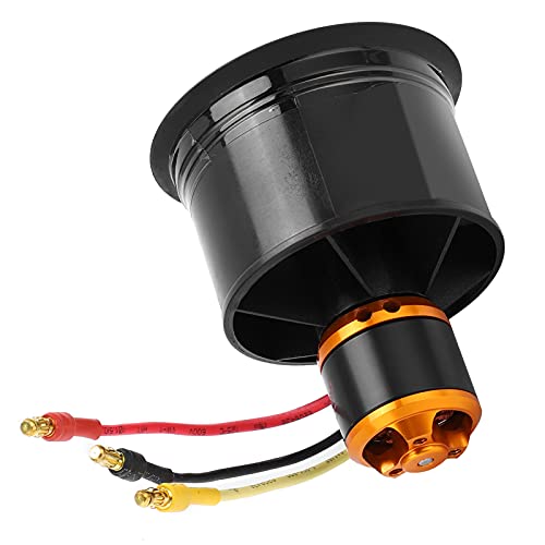 50 Mm EDF 12 Blades Ducted Lüfter Effizient für Hochgeschwindigkeits-RC-Flugzeug-Enthusiasten Aluminiumlegierung Schwarz (CW) von CHICIRIS