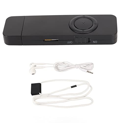 8 GB MP3 -Player Lustless Sound Tragbarer Musikplayer für Reisende und Pendler -ABS Material (Black) von CHICIRIS