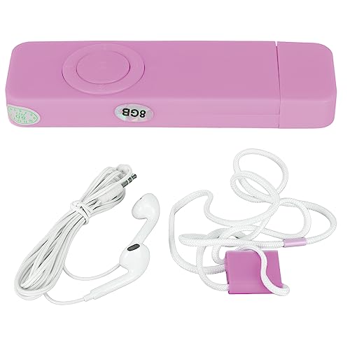 8 GB MP3 -Player Lustless Sound Tragbarer Musikplayer für Reisende und Pendler -ABS Material (PINK) von CHICIRIS