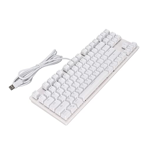 87-Tasten-Tastatur, 9 Lichtmodi 87 Tasten, ergonomisches Design, mechanische Tastatur, RGB-Hintergrundbeleuchtung für Laptop-Spiele von CHICIRIS