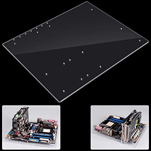 ATX Acrylrahmen Computerkoffer DIY -Ständer - Offener Stil für Bessere Kühlung und Tests, Ideal für Spieler und Overclocker von CHICIRIS