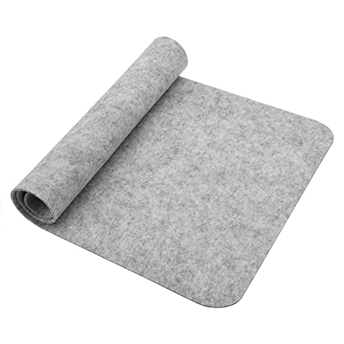 Antistatische Polyester-Maus-Pad-Schreibtischmatte, Leicht zu Faltende Staubfeste PC-Matte für die Verwendung von Büro/Heim (hellgrau) von CHICIRIS