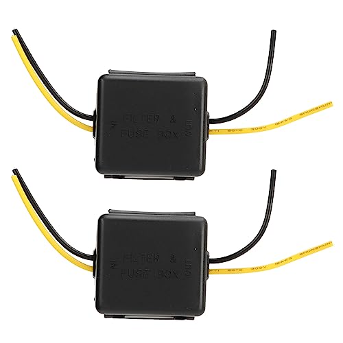 Auto -Leistungsfilter -Rauschverstärkerverstärker -Leistungsfilter, Kristallklares Stereo -Schall -Enhancer, Equalizer, Verstärker, Lautsprecher, ABS -Material, 12 -V von CHICIRIS