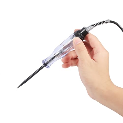 Auto-Spannungstester, Voltmeter-Multimeter, Auto 6 V 12 V 24 V DC Auto-LKW-Spannungskreistester Autotest VoltMet Lange Sonde Stift Glühbirne von CHICIRIS
