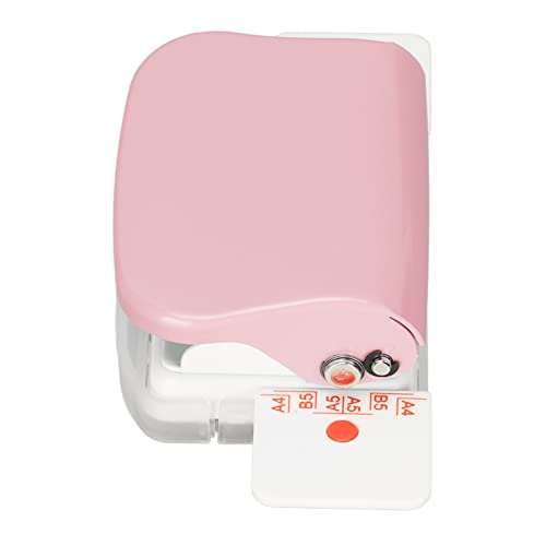 Bindungsmaschine mit Hoher Genauigkeitshandbuch 6 Löcher Cinch Book Binding Machine, Weit Verbreitete, für A4/B5/A5 Flipchart Innenseiten Stanzen, Premiumlegierung, ABS (PINK) von CHICIRIS