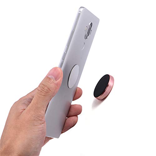 CHICIRIS Auto Magnetische Halterhalter Anti-Interferenz Universal Round-Stütze Einhand Operation Zum Fahren (rundes Roségold) von CHICIRIS