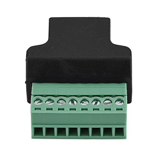 CHICIRIS Ethernet -Stecker RJ45 Female -Jack Zum Schraubenklemmenwandler, Abgeschirmte Signalstabilität für Digitale Videoüberwachung, Überwachungsanlagen von CHICIRIS