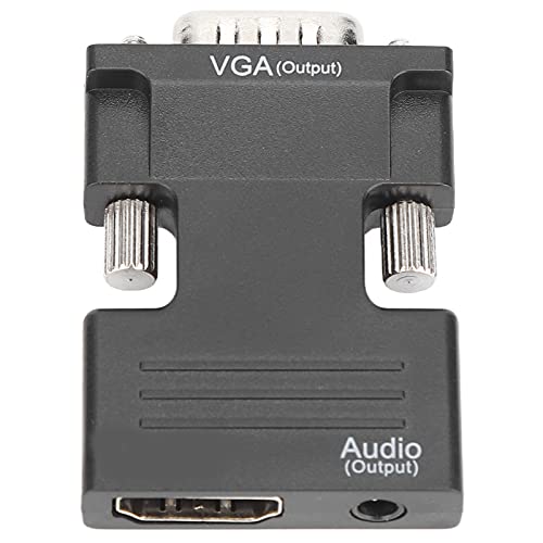 CHICIRIS HD Multimedia -Schnittstelle Zum VGA -Männchenkonverter mit Audiokabel Stecker für Fernseher, Set Top Boxen Geeignet für DVDs, Schwarze ABS Farbe CHICIRIS HD Multimedia -Schnittstelle Zum VGA -Männchenkonverter mit Audiokabel Stecker für Fernseher, Set Top Boxen Geeignet für DVDs, Schwarze ABS Farbe von CHICIRIS
