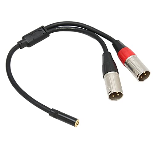 CHICIRIS Hohe Haltbarkeit XLR Bis 3,5 Mm Stereo -Mikrofon -Kabel Flexible PVC Jacke Sauerstofffreies Kupfer [1,0 Fuß] für Professionelle Kameras von CHICIRIS