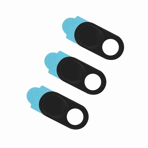 CHICIRIS Lens Cap Webcam Cover Aufkleber 3PCs Breite Kompatibilität für Smartphones und Desktops (Black) von CHICIRIS