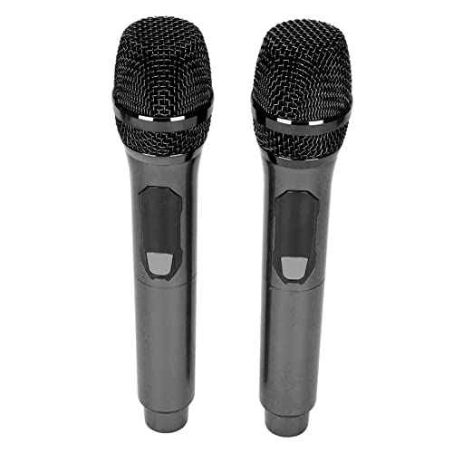CHICIRIS Mehrzweck -drahtloses Mikrofon mit Sich Bewegender Spulendesign und Langer Drahtloser Reichweite für Outdoor -Veranstaltungen und Konferenzen Leichtes Material (Black) von CHICIRIS