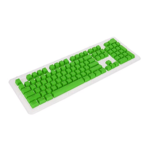 CHICIRIS PBT-Tastenkappen, ölabweisend Beschichtetes Tastenkappen-Set, 106 Tasten, Ergonomisches Design für Mechanische Tastatur (Käse grün) von CHICIRIS