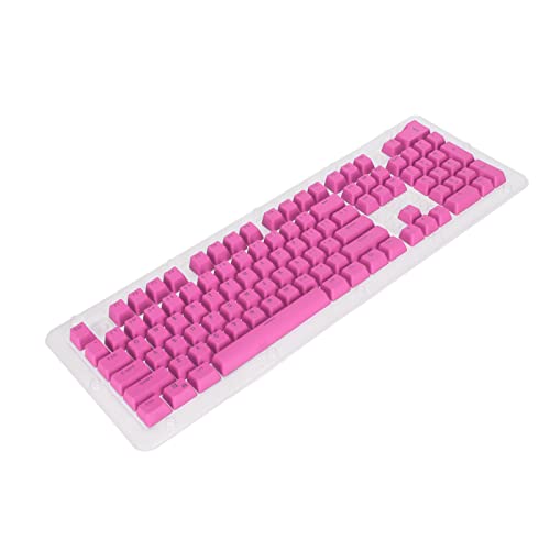 CHICIRIS PBT-Tastenkappen, ölabweisend Beschichtetes Tastenkappen-Set, 106 Tasten, Ergonomisches Design für Mechanische Tastatur (Rosa) von CHICIRIS