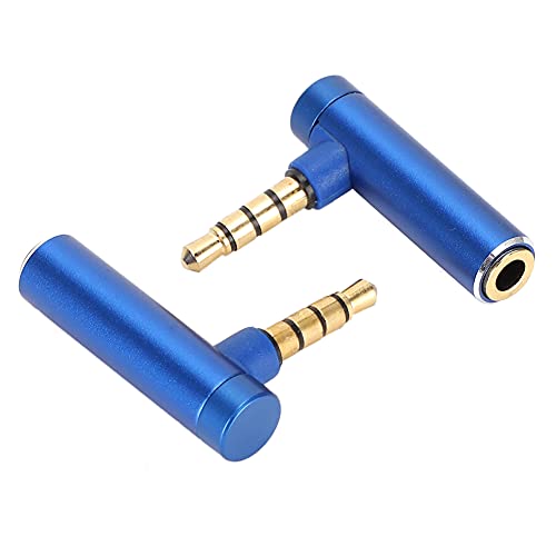 CHICIRIS Stereo -Kopfhörer -Kabelbuchse Stecker Langzeitlebens Audioadapter für Tablets, Digitalkameras, Aluminiumlegierungen, 2pcs Stecker (#3) von CHICIRIS