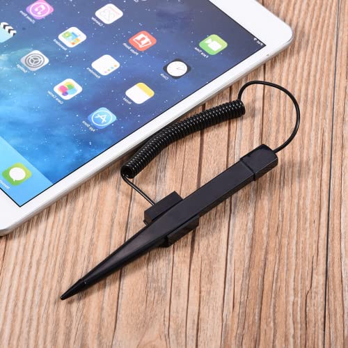 CHICIRIS Touch-Stylus-Stift, Tragbarer Federwiderstand-Stylus-Stift aus Schwarzem Kunststoff, für die Auto-Navigationssteuerungsmaschine von CHICIRIS