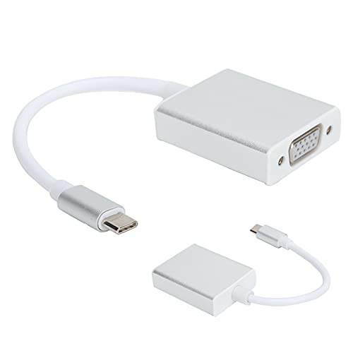 CHICIRIS Typec to VGA -Konverter Stabiler Männlicher Adapter für OS X, Tragbares Silberdesign, Geeignet für Laptops und Projektoren CHICIRIS Typec to VGA -Konverter Stabiler Männlicher Adapter für OS X, Tragbares Silberdesign, Geeignet für Laptops und Projektoren von CHICIRIS