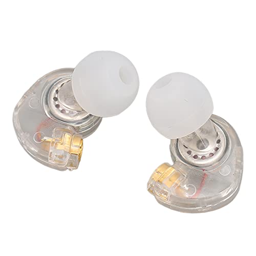 Ersatz -Ohrhörer -Köpfe für SE215 SE315 SE535 MMCX Schnittstelle Steckbare Abnehmbare Ohrhörer für Musikliebhaber (Transparent) von CHICIRIS