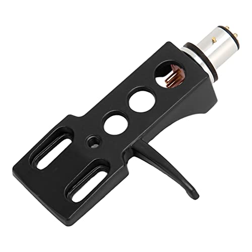 Hochfestigkeits -Plattenspieler -Kartuschenkopfschalen Aluminiumlegierung Stylus Nadelhalter, Reiner Sound, Geeignet für Verschiedene Phono, 1 Kopfschale, für Platten Enthusiasten Inklusive (Black) von CHICIRIS