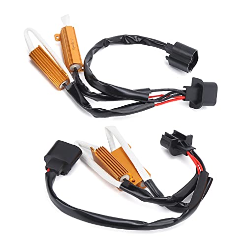 LED -Decoder Eliminiert das Armaturenbrettwarnfehler, 6 Ω 50W Lastwiderstand für Auto -Scheinwerfer/Nebelscheinwerfer, 2pcs von CHICIRIS