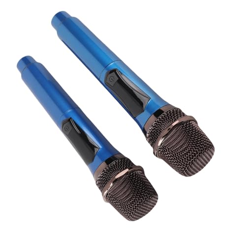 Mehrzweck -drahtloses Mikrofon mit Sich Bewegender Spulendesign und Langer Drahtloser Reichweite für Outdoor -Veranstaltungen und Konferenzen Leichtes Material (Blue) von CHICIRIS