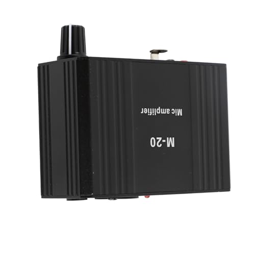 Mikrofonvorverstärker mit Hoher Verstärkung 48 -V -Phantom Leistung XLR Ausgangs Mikrofon Vorverstärker für Dynamische und Kondensatormikrofone Booster, Sauberer Transparenter Klang für das von CHICIRIS