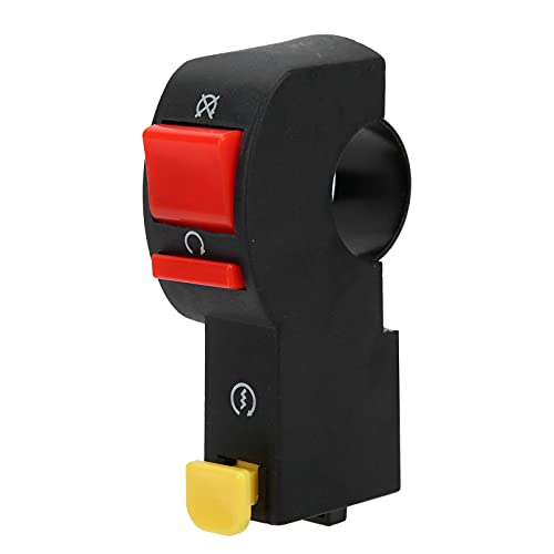 Motorrad ATV Motor Stopp Start/Kill Momentaner Knopfschalter Lenker Zündung Ein Aus Anlasser Passend für 50 Cc/110 Cc/125 Cc Pit Quad Dirt Bike pitbike kill switch von CHICIRIS
