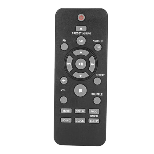 Musik Stereo -System Fernbedienungssteuerungsempfindlichkeit Stabiler Ersatz für BTM2280 BTM2310 HiFi CD -Kombination, Premium ABS Material Musik Stereo -System Fernbedienungssteuerungsempfindlichkeit Stabiler Ersatz für BTM2280 BTM2310 HiFi CD -Kombination, Premium ABS Material von CHICIRIS