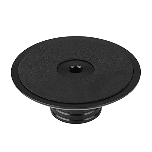 Neue Black Metall -Scheibe Stabilisator Turntables Rekord -Klemme Stabilisator Aluminium Material (Black) von CHICIRIS