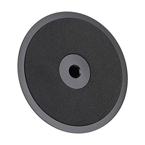 Neue Schwarz -Rekord -Gewichtsklemme Plattenspieler Metallscheibenstabilisator, Aluminiumdruckstadt, für eine Bessere Klangqualität, Leicht zu Tragen (Black) von CHICIRIS