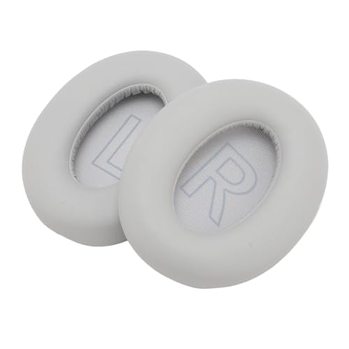 Proteinleder -Headset -Ohrpolster für Life Q20 Q20 BT Kopfhörer, Rauschisolation Ersatz Ohrhörer für Bequeme und Langlebige Verschleiß, 2 Pack (Gray) von CHICIRIS