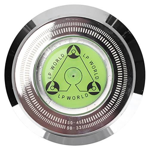 Rekord -Gewicht -Stabilisierer Aluminium Plattenspieler Klemme für Plattenspieler, Superior Sound Quality für Musikbegeisterte (Silver) von CHICIRIS