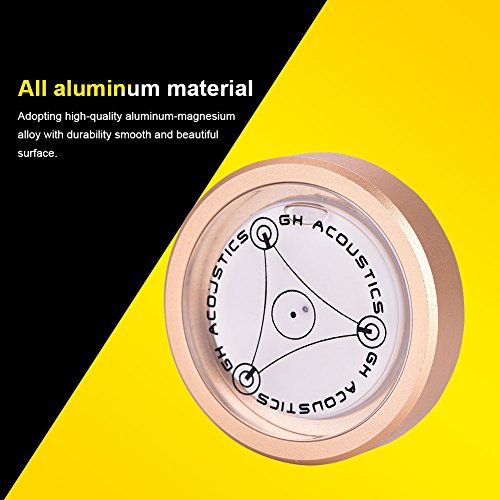 -Rekordstabilisator Blasengrad Tonarm Eingerichteter - für Plattenspieler CDD Player, Aluminiummaterial, Gold (Gold) von CHICIRIS