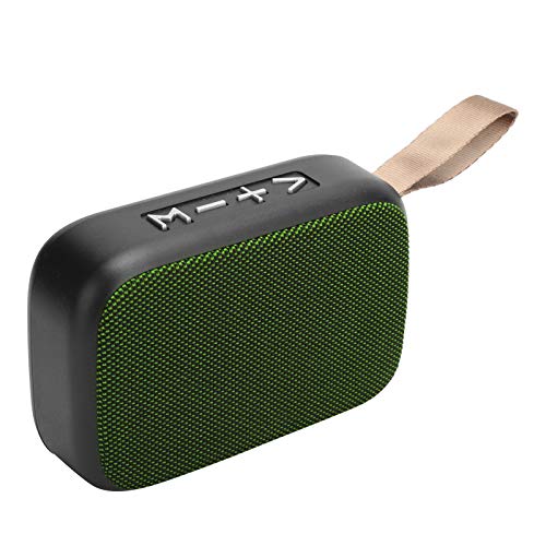 Subwoofer -Lautsprecher Tragbarer Stereo -Wireless USB Sound für Outdoor Aktivitäten Leichter Lautsprecher (Green) von CHICIRIS