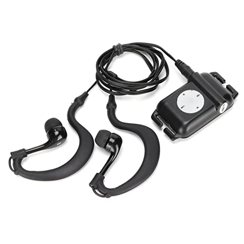 wasserdichte MP3-Player mit Kopfhörer für Wassersport, 4 GB Speicherkapazität, 8-10 Stunden Spielzeit, Unterstützt MP3, WMA, APE, FLAC, Schnelle Ladefunktion, Geeignet für Schwimmen und von CHICIRIS