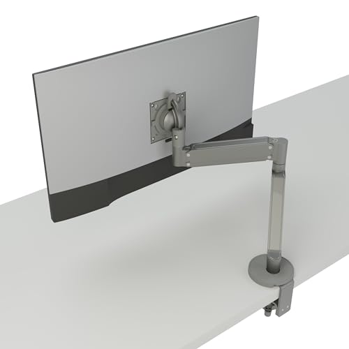 CHIEF Koncīs™ Einzelmonitorarmhalterung für Bildschirme bis zu 32 Zoll Ergonomische höhenverstellbare Tischklemme. Silber von CHIEF