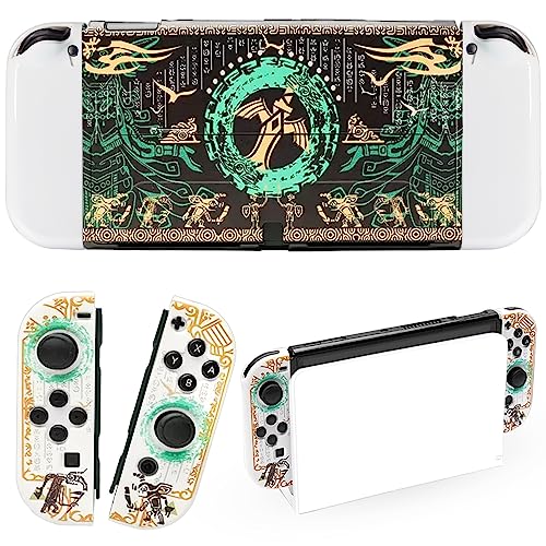 Hülle für Switch OLED, Switch OLED Hülle Zelda Tears of The Kingdom, Dockable PC Schutzhülle Cover Zubehör für Switch OLED Console Joycon (Cover for Switch OLED) von CHIKIXSON