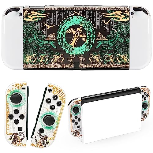 CHIKIXSON Hülle für Switch OLED, Switch OLED Hülle Zelda Tears of The Kingdom, Dockable PC Schutzhülle Cover Zubehör für Switch OLED Console Joycon (Cover for Switch OLED) von CHIKIXSON