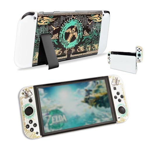 CHIKIXSON Hülle für Switch, Switch Hülle Zelda Tears of The Kingdom, Dockable PC Schutzhülle Cover Zubehör für Switch Console Joycon (Cover for Switch) von CHIKIXSON