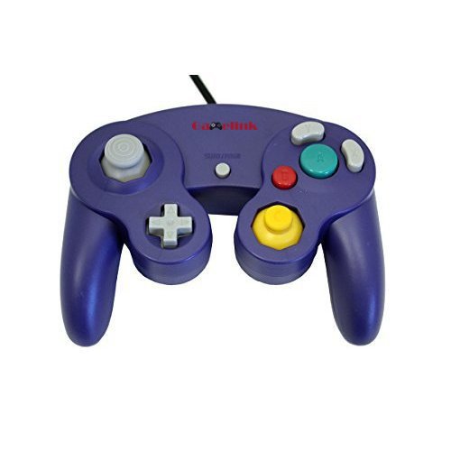 Childhood Classic USB Wired Controller Gamepad für PC und Mac NGC Stil Lila von CHILDMORY