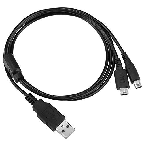 WICAREYO 2 in 1 USB Ladekabel 4Ft 1,2 m Netzteil Ladekabeladapter für DSi NDSi DSL XL 2DS 3DS N3DS DS Lite NDSL von CHILDMORY