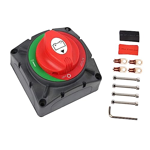 CHILDWEET 1Satz Batterie Trennschalter Für Fahrzeuge Isolierender Hauptschalter Mit Drehbarem Design Für Wohnmobile Boote Und Autos Sicher Und Benutzerfreundlich von CHILDWEET