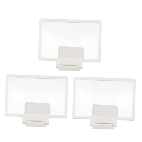 CHILDWEET 3 PCS Bildschirmlupe Praktische Telefonbildschirmvergrößerung 3D-Vergrößerung Weiß Höhenverstellbar CHILDWEET 3 PCS Bildschirmlupe Praktische Telefonbildschirmvergrößerung 3D-Vergrößerung Weiß Höhenverstellbar von CHILDWEET