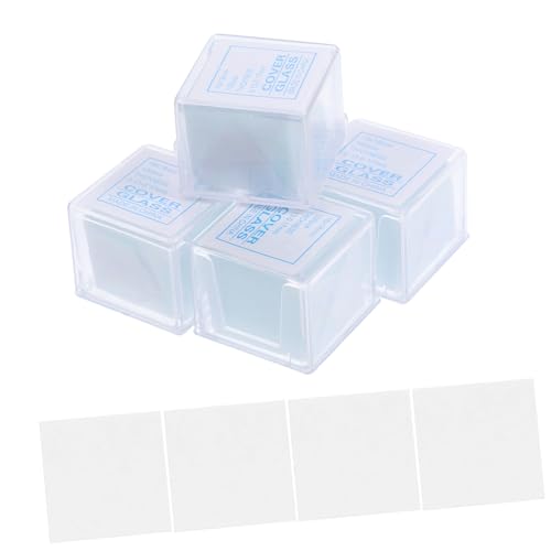 CHILDWEET 500 Stück Objektträger Und Deckgläser 18 X 18 Mm Quadratisch Für Die Biologische Forschung von CHILDWEET