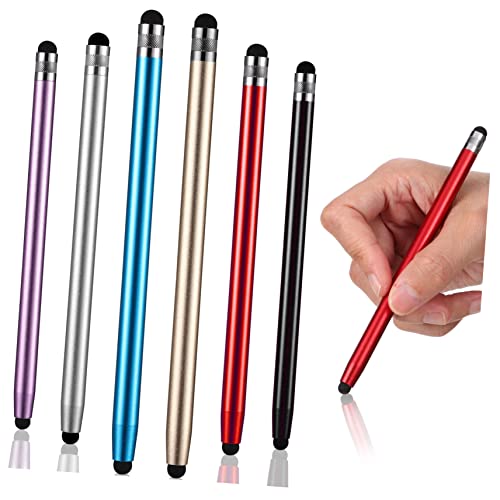 CHILDWEET Kapazitiver Eingabestift Aus Metall und Silikon 6 Stück Weiche Spitzen für Kratzfreies Zeichnen auf Dem Telefonbildschirm CHILDWEET Kapazitiver Eingabestift Aus Metall und Silikon 6 Stück Weiche Spitzen für Kratzfreies Zeichnen auf Dem Telefonbildschirm von CHILDWEET