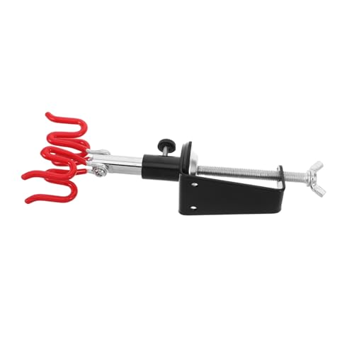 CHILDWEET Hochleistungs-airbrush-halter Für Tischkanten Mit Verstellbarer Klemme, Doppel-airbrush-ständer, Universelle Sprühstation Für Modellauto-malkunst von CHILDWEET