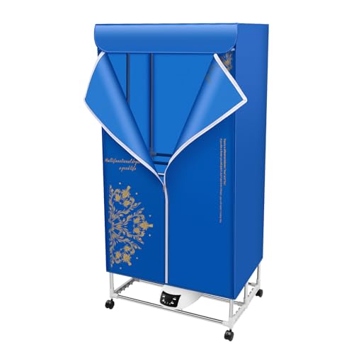 CHIMHOON Elektrischer Waschetrockner, Warmlufttrockner Klappbarer, Tragbarer Kleiderschrank, Mini Trockner für Zuhause, Doppel Schicht Design Klappbarer Trockner, für Alle Stoffe Mit Fernbedienung CHIMHOON Elektrischer Waschetrockner, Warmlufttrockner Klappbarer, Tragbarer Kleiderschrank, Mini Trockner für Zuhause, Doppel Schicht Design Klappbarer Trockner, für Alle Stoffe Mit Fernbedienung von CHIMHOON